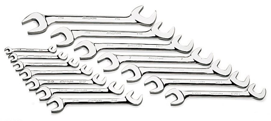 14 pc SAE Four-Way Angle Head Open-End Wrench Set (3/8-1-1/4 14 pc SAE Four-Way Angle Head Open-End Wrench Set (3/8-1-1/4